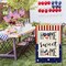 4th of July Garden Flag Home Sweet Home 12x18 Inch Double Sided Burlap, Star and Strip Patriotic American Flag Independence Day Memorial Day Yard Outdoor Decor DF305